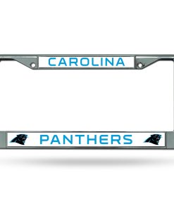 Carolina Panthers Chrome License Plate Frame