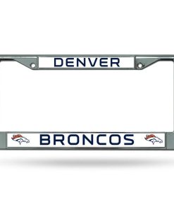 Denver Broncos Chrome License Plate Frame