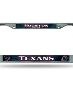 Houston Texans Chrome License Plate Frame