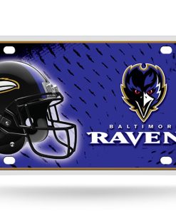 Baltimore Ravens Metal Logo License Plate