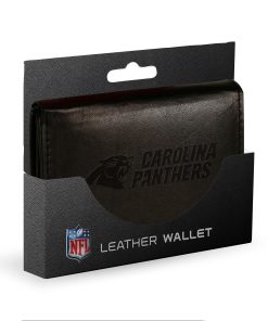 Carolina Panthers Embossed Trifold Wallet - Black