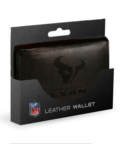 Houston Texans Embossed Trifold Wallet - Black