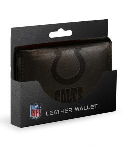 Indianapolis Colts Embossed Trifold Wallet - Black