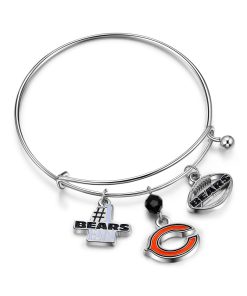 Chicago Bears NFL 3 Charm Bracelet