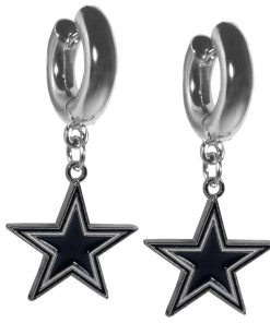 Dallas Cowboys Huggie Hoop Earrings