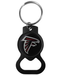 Atlanta Falcons Bottle Opener Key Chain - Black