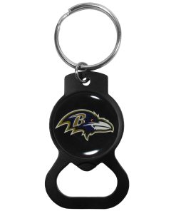 Baltimore Ravens Bottle Opener Key Chain - Black