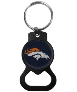 Denver Broncos Bottle Opener Key Chain - Black