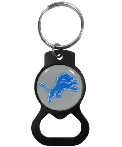 Detroit Lions Bottle Opener Key Chain - Black