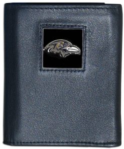 Baltimore Ravens Fine Grain Leather Wallet