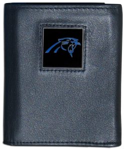 Carolina Panthers Fine Grain Leather Wallet