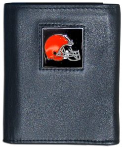 Cleveland Browns Fine Grain Leather Wallet