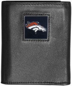 Denver Broncos Fine Grain Leather Wallet
