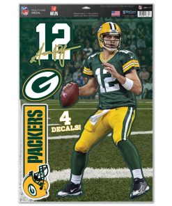 Green Bay Packers Aaron Rodgers 11 x17 Player Decal Sheet