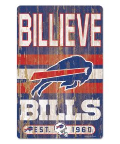 Buffalo Bills 11 x 17 Slogan Wood Sign