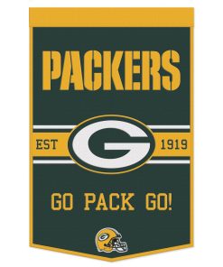 Green Bay Packers 24 x 38 Primary Wool Banner