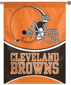 Cleveland Browns 27 X 37 Vertical Flag
