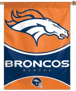 Denver Broncos 27 X 37 Vertical Flag
