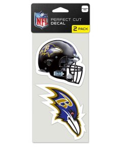 Baltimore Ravens 2 Pk Color Decal Set