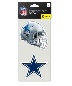 Dallas Cowboys 2 Pk Color Decal Set