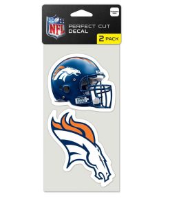 Denver Broncos 2 Pk Color Decal Set