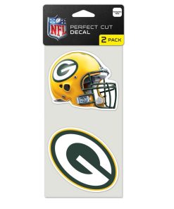 Green Bay Packers 2 Pk Color Decal Set