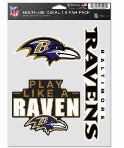Baltimore Ravens 3pc Fan Multi Use Decal Set
