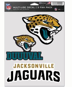 Jacksonville Jaguars 3pc Fan Multi Use Decal Set