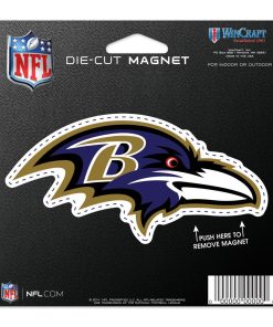 Baltimore Ravens 4.5 DieCut Logo Magnet