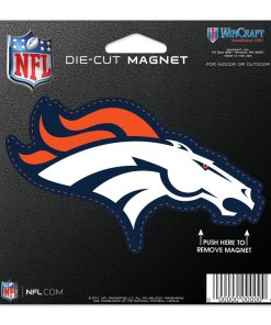 Denver Broncos 4.5 DieCut Logo Magnet
