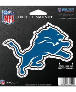 Detroit Lions 4.5 DieCut Logo Magnet