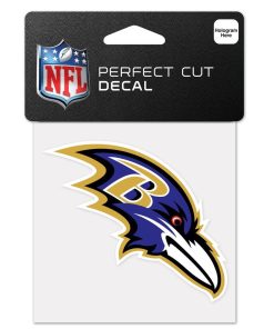 Baltimore Ravens 4 x 4 Logo Decal