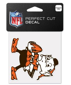 Cleveland Browns 4 x 4 Logo Decal
