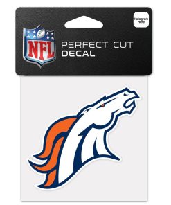 Denver Broncos 4 x 4 Logo Decal