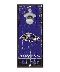 Baltimore Ravens 5 x 11 Bottle Opener Wall Sign