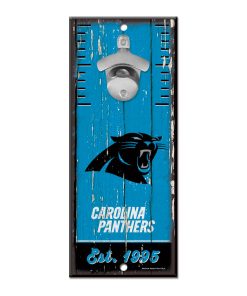 Carolina Panthers 5 x 11 Bottle Opener Wall Sign