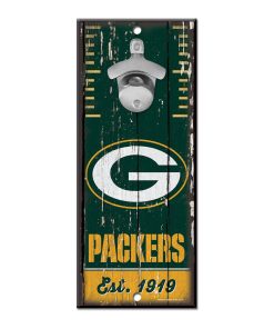 Green Bay Packers 5 x 11 Bottle Opener Wall Sign