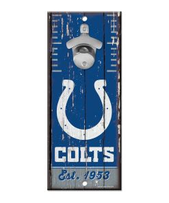 Indianapolis Colts 5 x 11 Bottle Opener Wall Sign