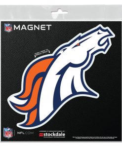 Denver Broncos 6 x 6 Die-Cut Logo Magnet