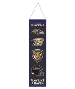 Baltimore Ravens 8 x 32 Evolution Wool Banner