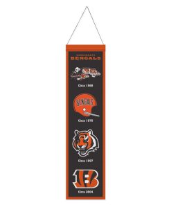 Cincinnati Bengals 8 x 32 Evolution Wool Banner