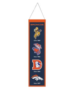 Denver Broncos 8 x 32 Evolution Wool Banner