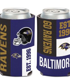 Baltimore Ravens Color Block Can Cooler