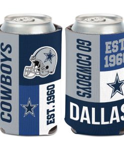 Dallas Cowboys Color Block Can Cooler