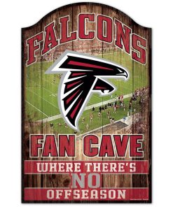 Atlanta Falcons Fan Cave Wood Sign