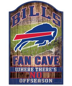 Buffalo Bills Fan Cave Wood Sign