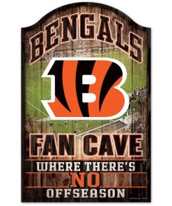 Cincinnati Bengals Fan Cave Wood Sign