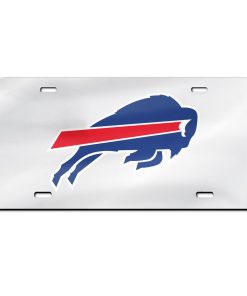 Buffalo Bills Laser Engraved License Plate - Mirror Silver