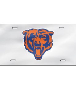 Chicago Bears Laser Engraved License Plate - Mirror Silver
