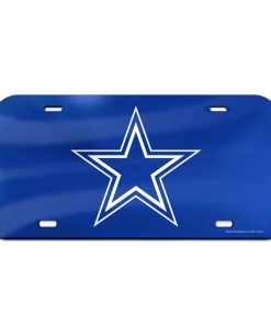 Dallas Cowboys Laser Engraved License Plate - Blue